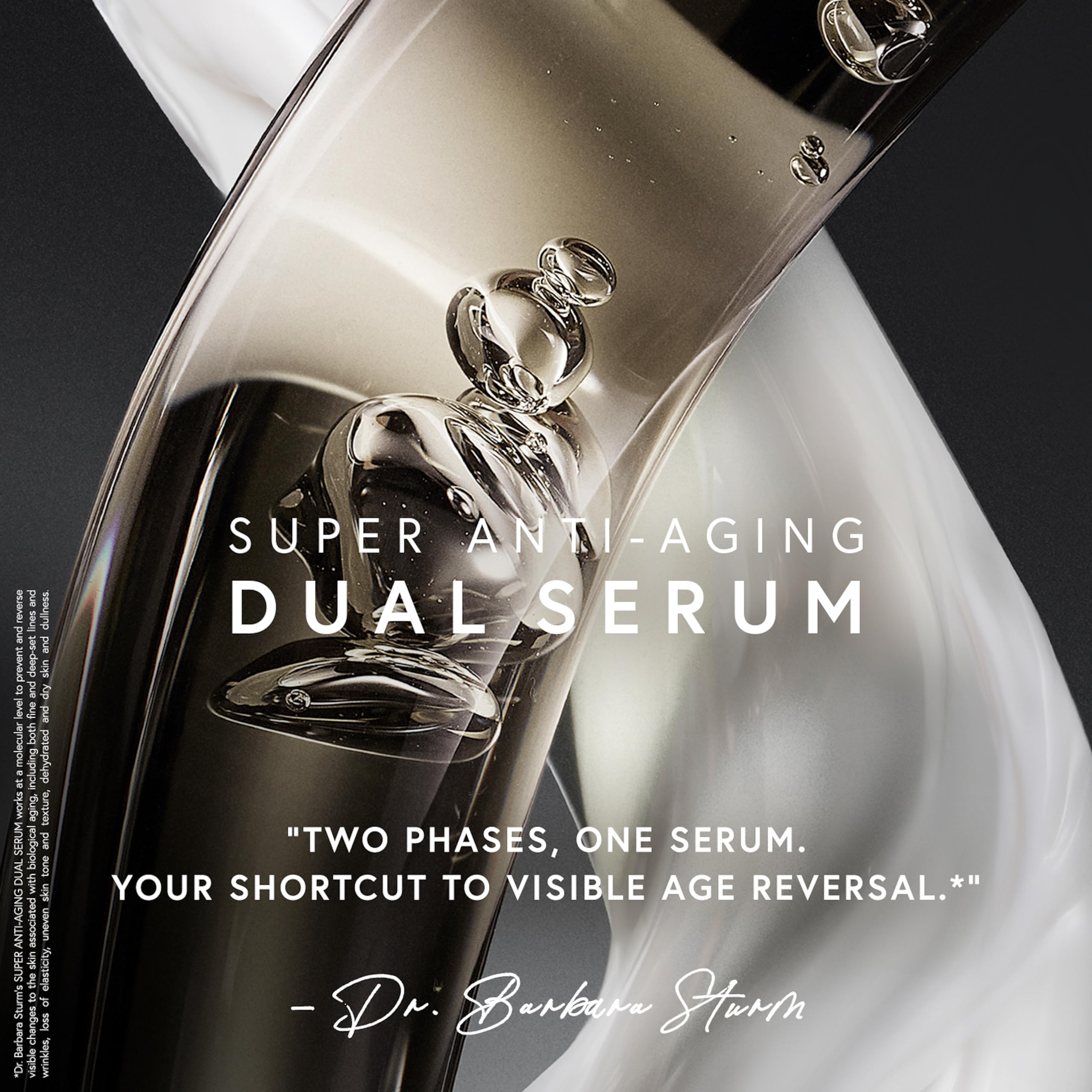 Dr. Barbara Sturm Super Anti Aging Dual Serum 1.7 Fl Oz – Hydrating Peptide & Ceramide Facial Serum