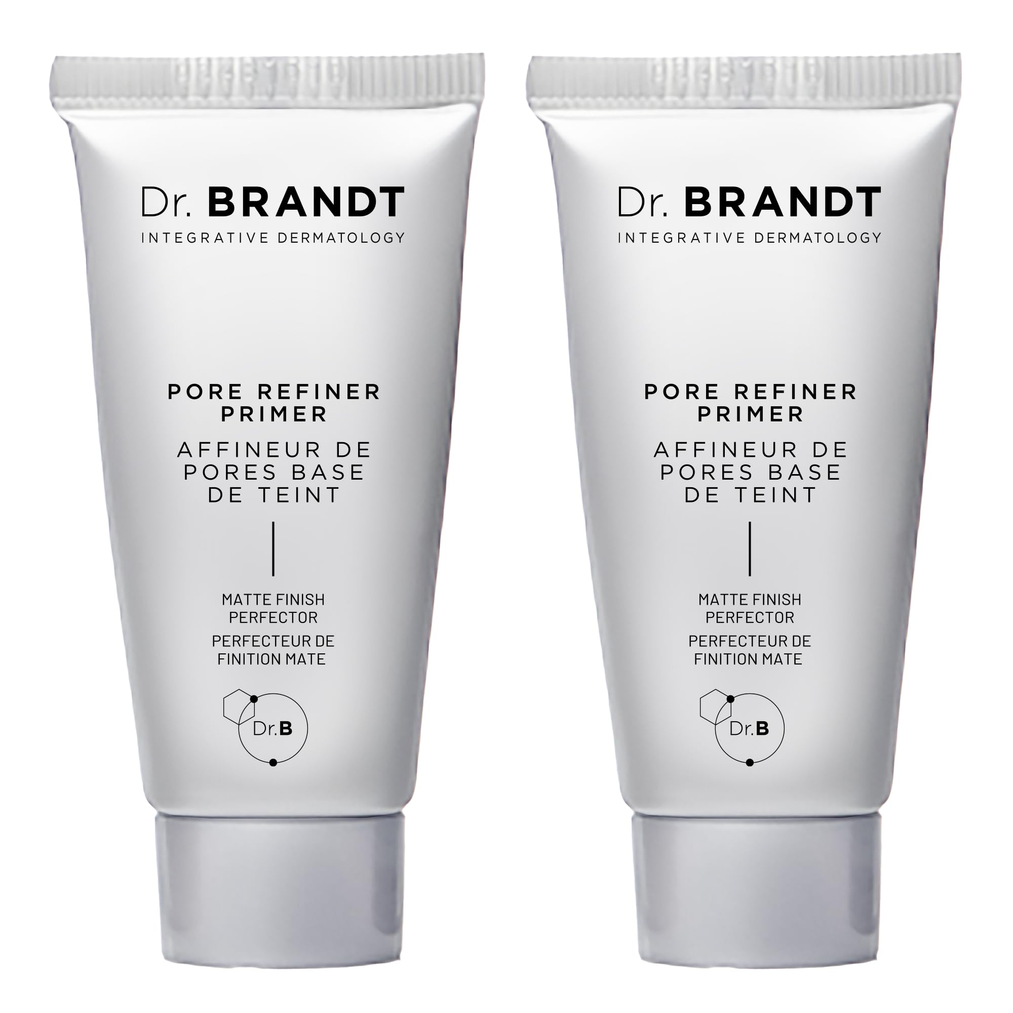 Dr. Brandt Pores No More Pore Refiner Primer – Instantly Minimize Pores, Absorb Oil, Matte Finish | 0.5 oz x2