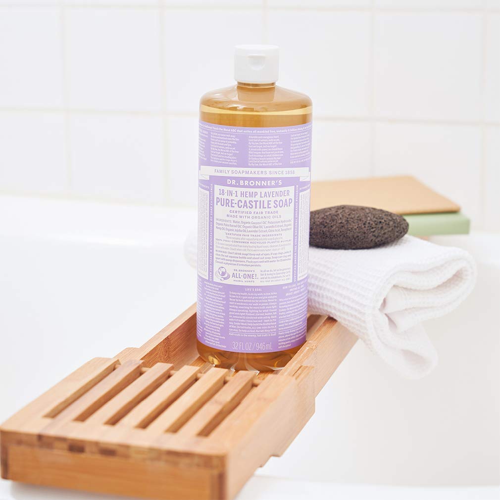 Dr. Bronner's Pure-Castile Lavender Bundle – 32oz + 2oz Travel Bottle