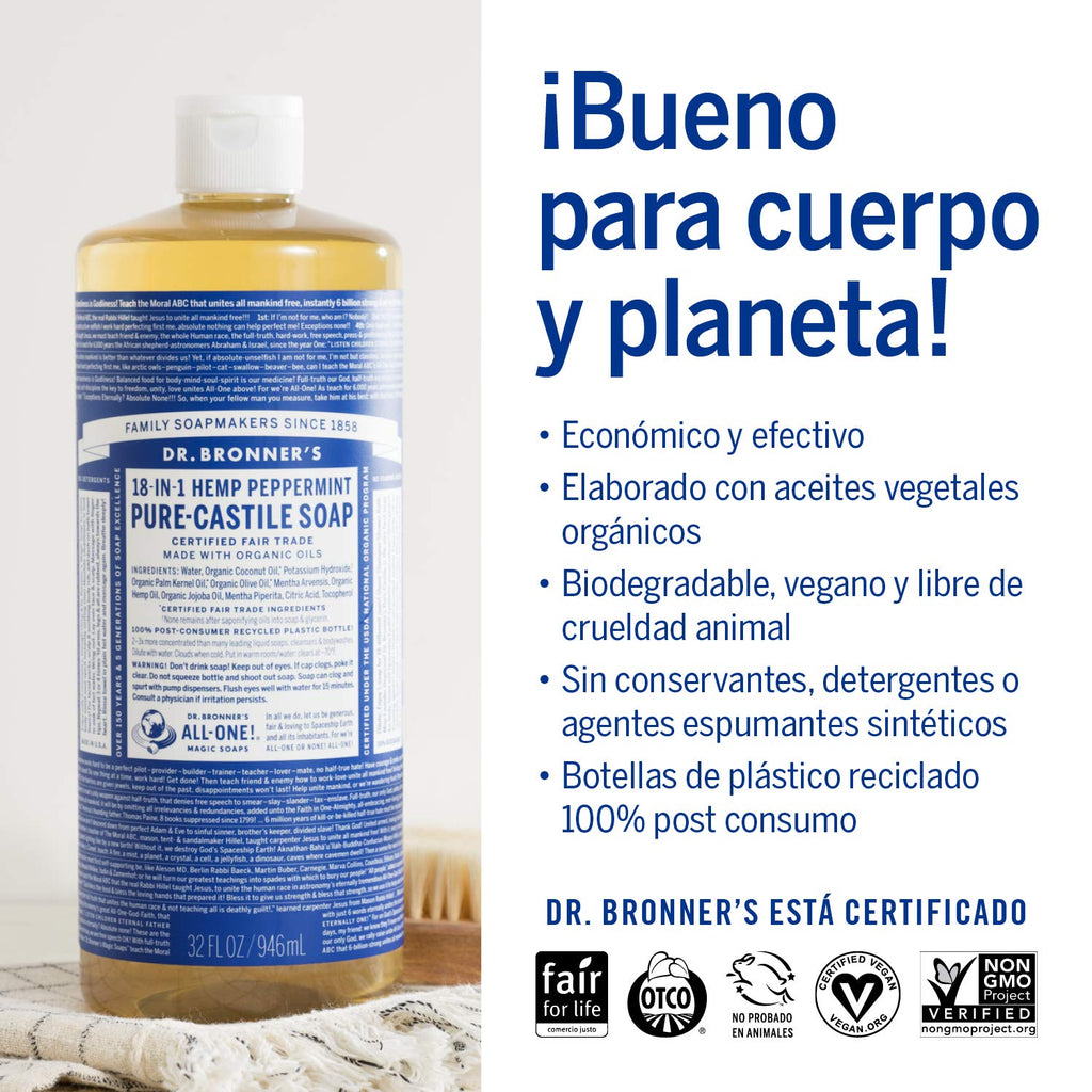 Dr. Bronner's Organic Cherry Blossom Liquid Castile Soap – 16 oz