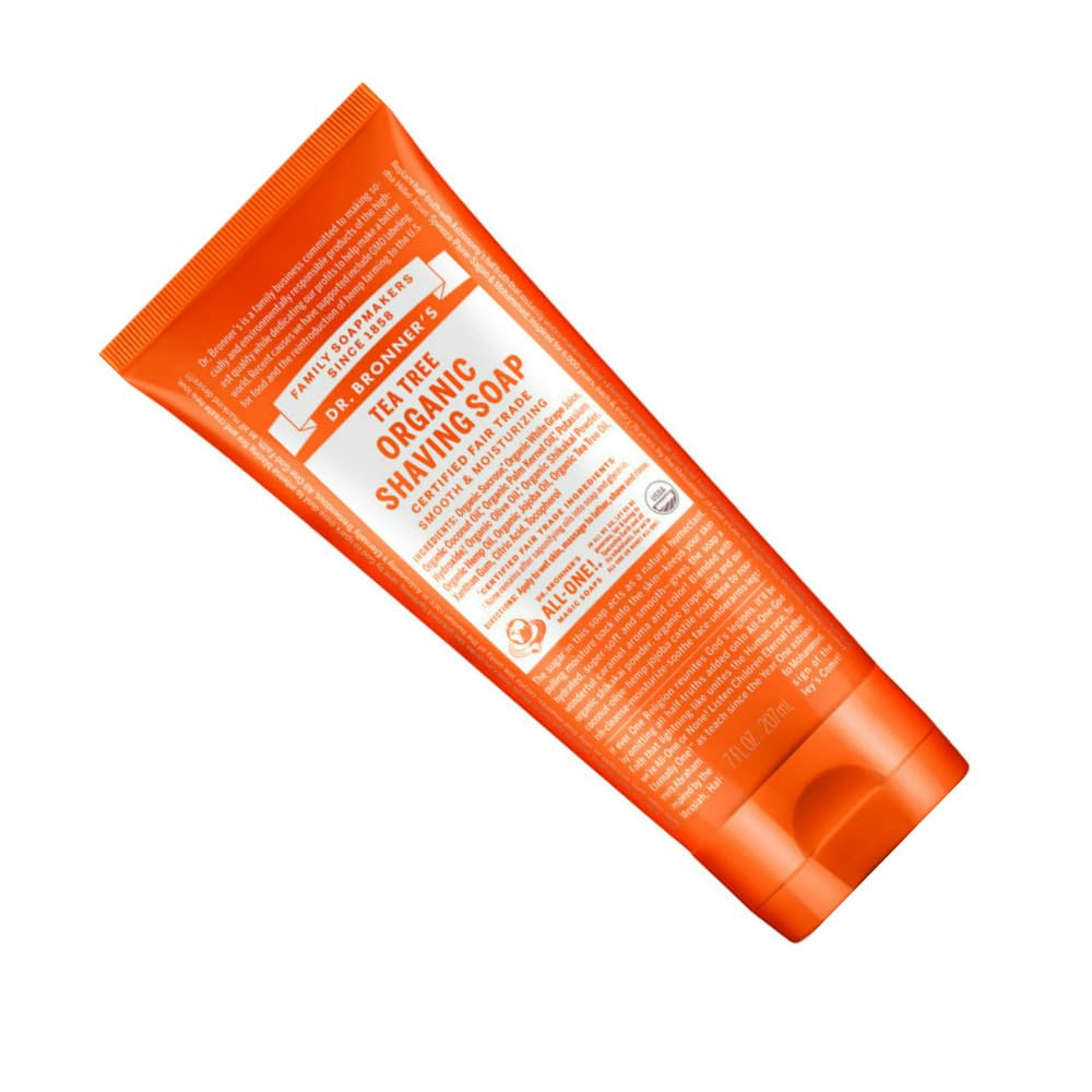 Dr. Bronner's Tea Tree Organic Shave Gel – 7 Oz