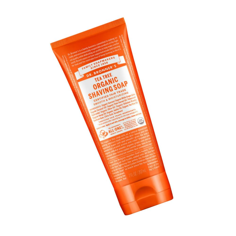 Dr. Bronner's Tea Tree Organic Shave Gel – 7 Oz
