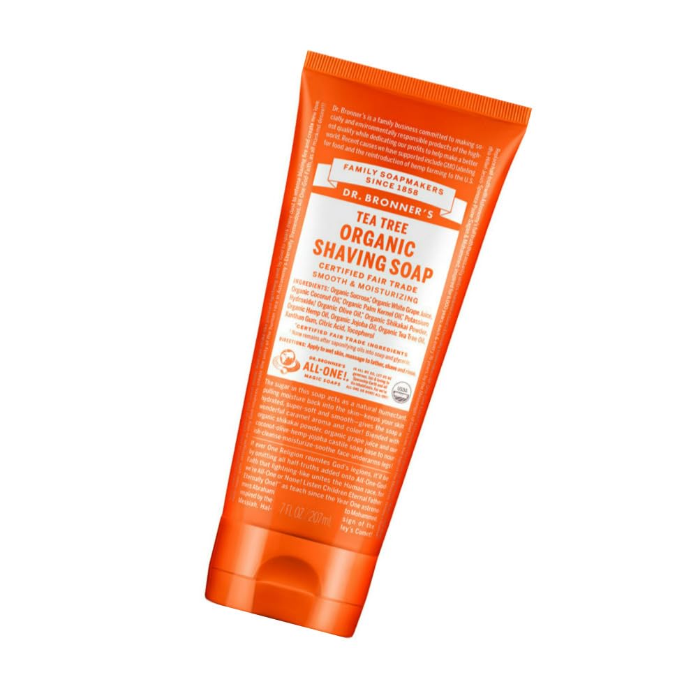 Dr. Bronner's Tea Tree Organic Shave Gel – 7 Oz