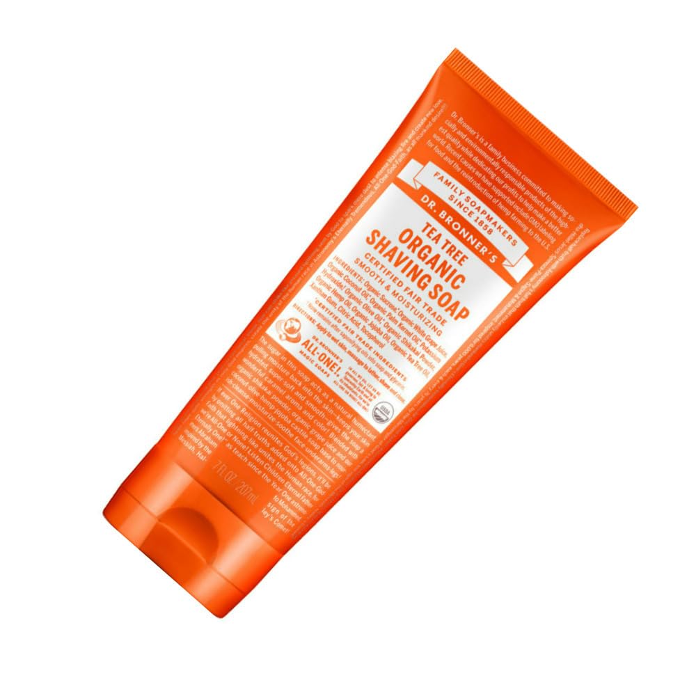 Dr. Bronner's Tea Tree Organic Shave Gel – 7 Oz