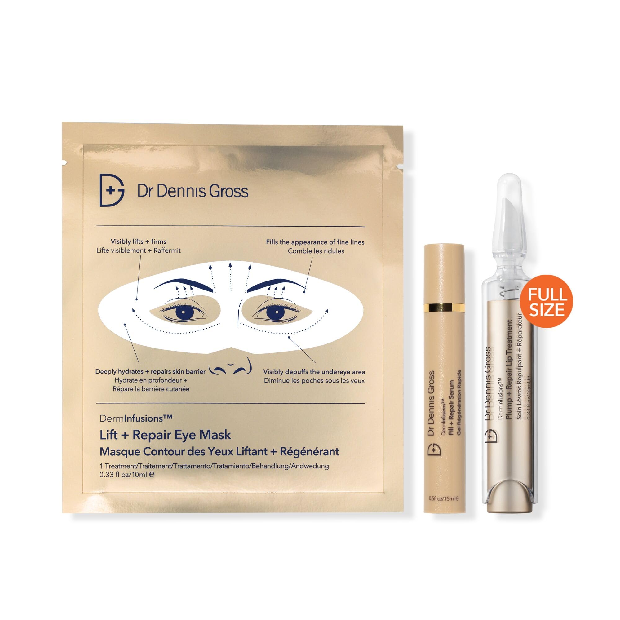 Dr Dennis Gross DermInfusions Discovery Kit — Plump, Fill & Repair Skincare Set