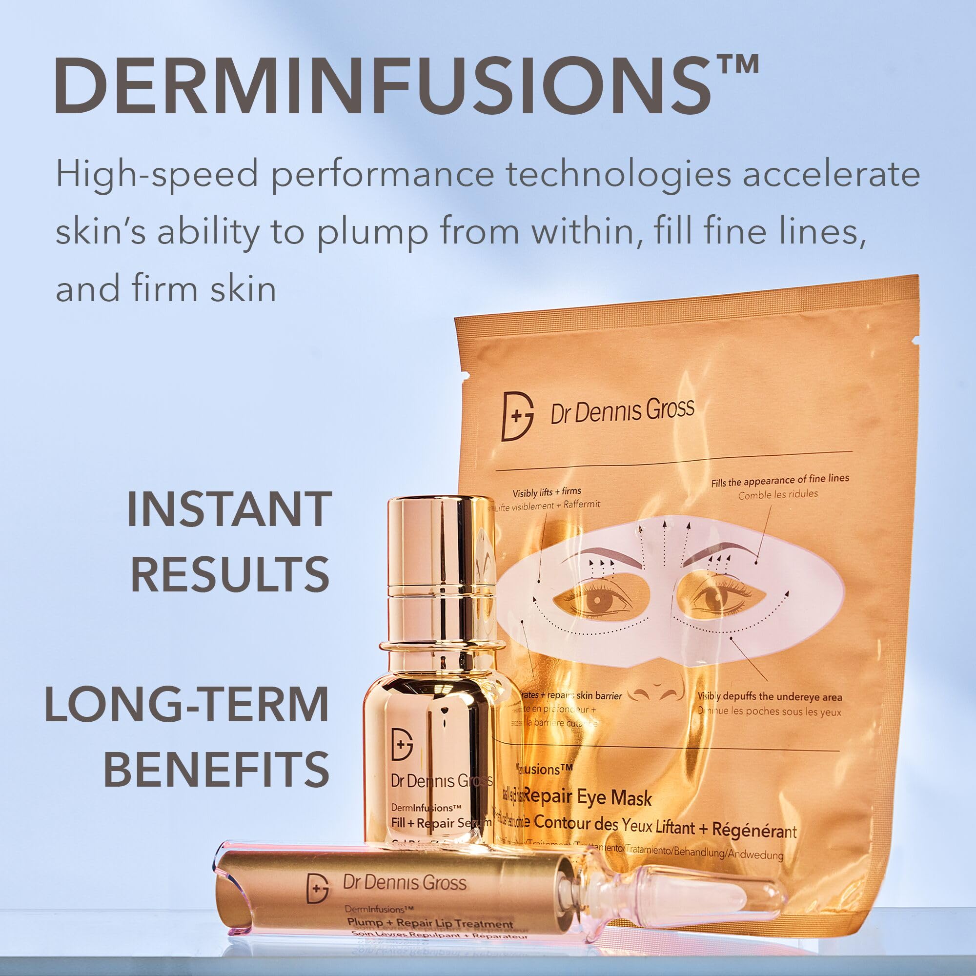 Dr Dennis Gross DermInfusions Discovery Kit — Plump, Fill & Repair Skincare Set
