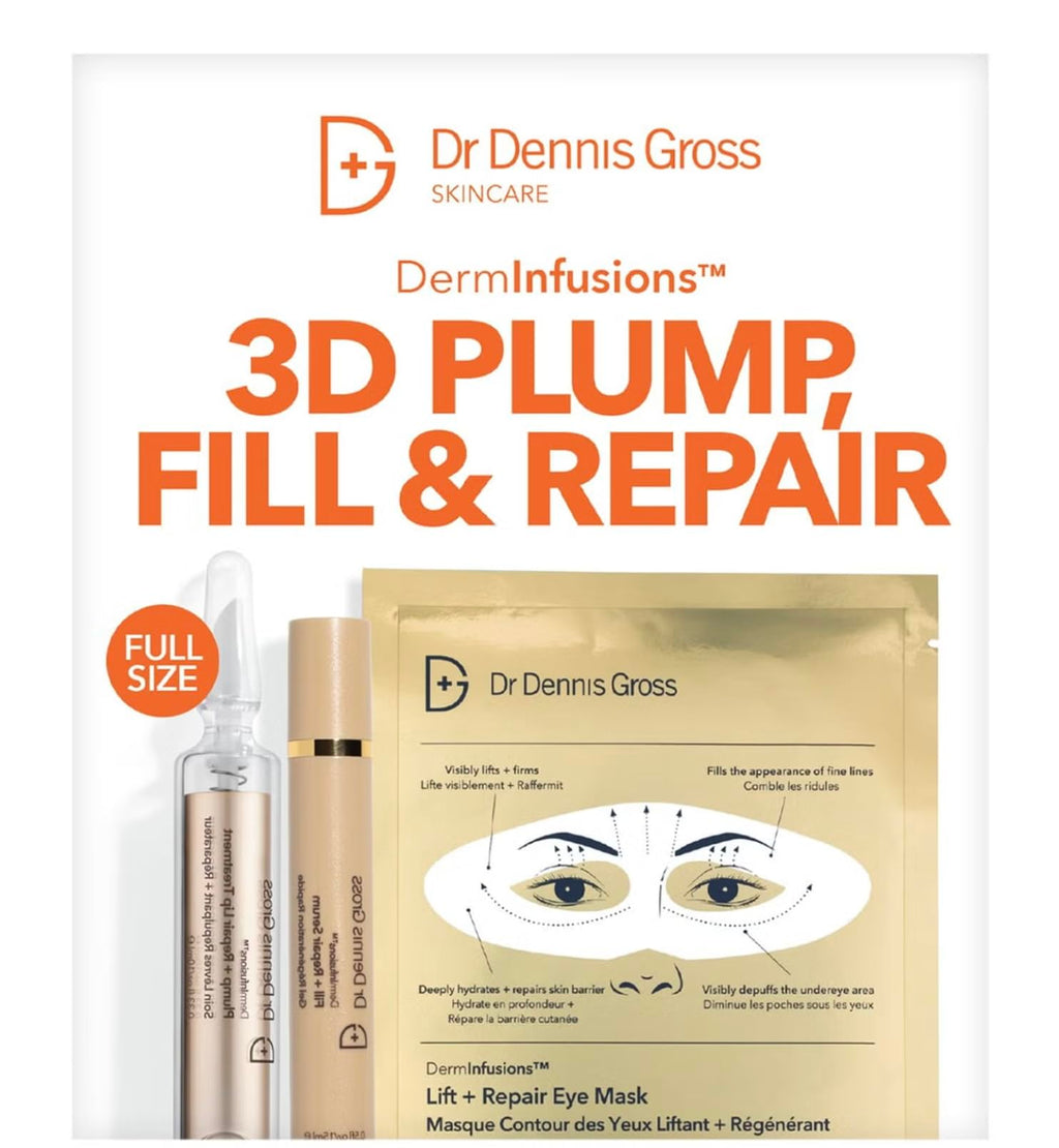 Dr Dennis Gross DermInfusions Discovery Kit — Plump, Fill & Repair Skincare Set