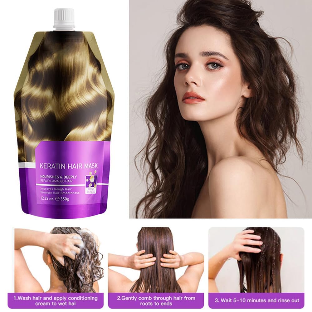 DR.EMMET Keratin Moisturizing Hair Mask – Deep Conditioning for Dry, Damaged Hair