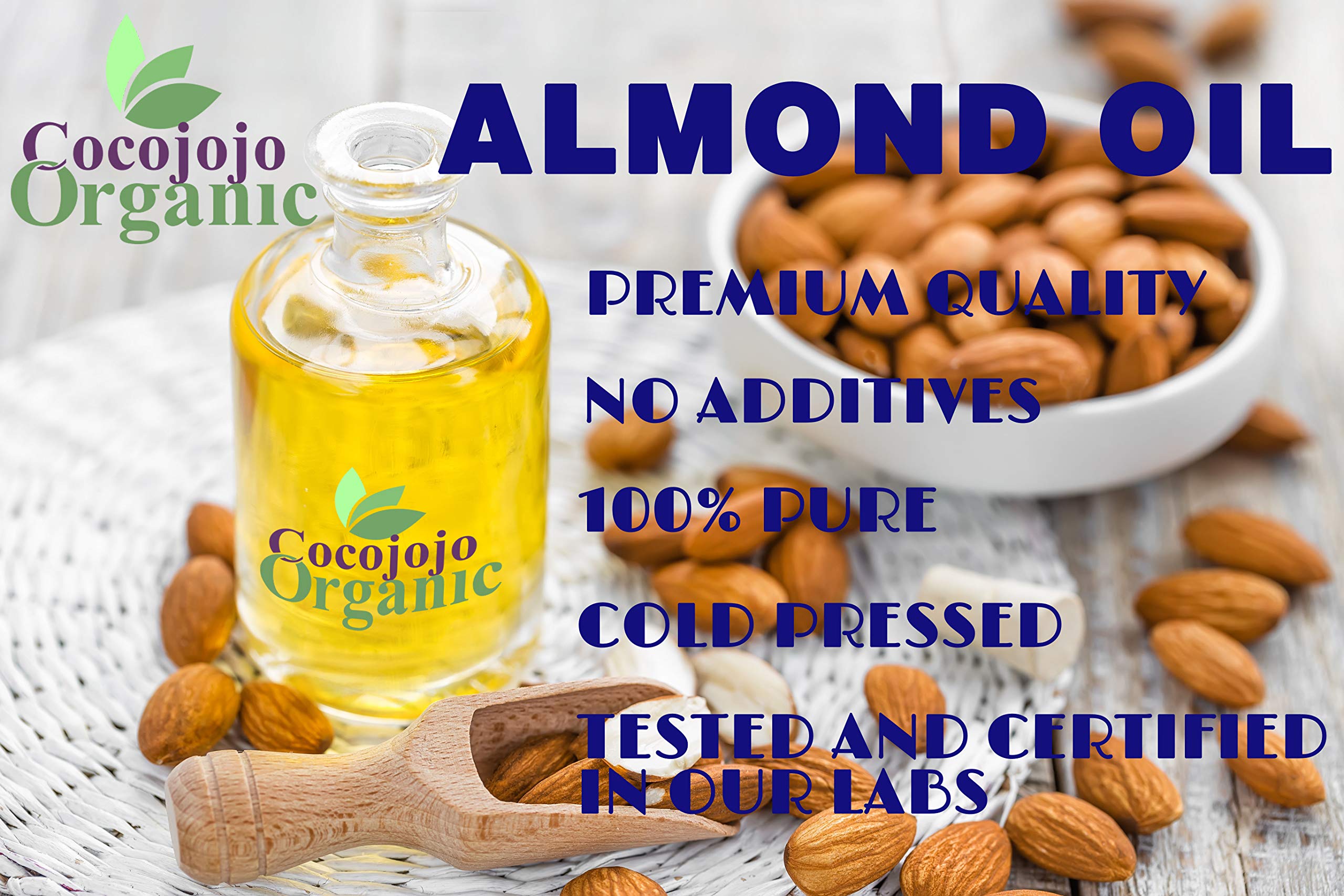 Dr Joe Lab Bitter Almond Oil – 32 oz Pure Unrefined Cold-Pressed Carrier Oil