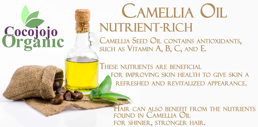 Dr Joe Lab Japanese Camellia Seed Oil – Pure Cold-Pressed, Non-GMO Carrier Oil 32 oz