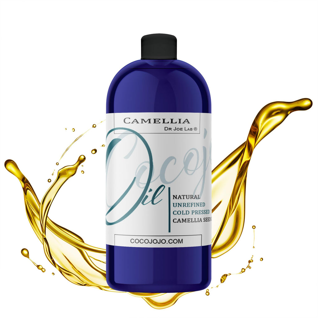 Dr Joe Lab Japanese Camellia Seed Oil – Pure Cold-Pressed, Non-GMO Carrier Oil 32 oz