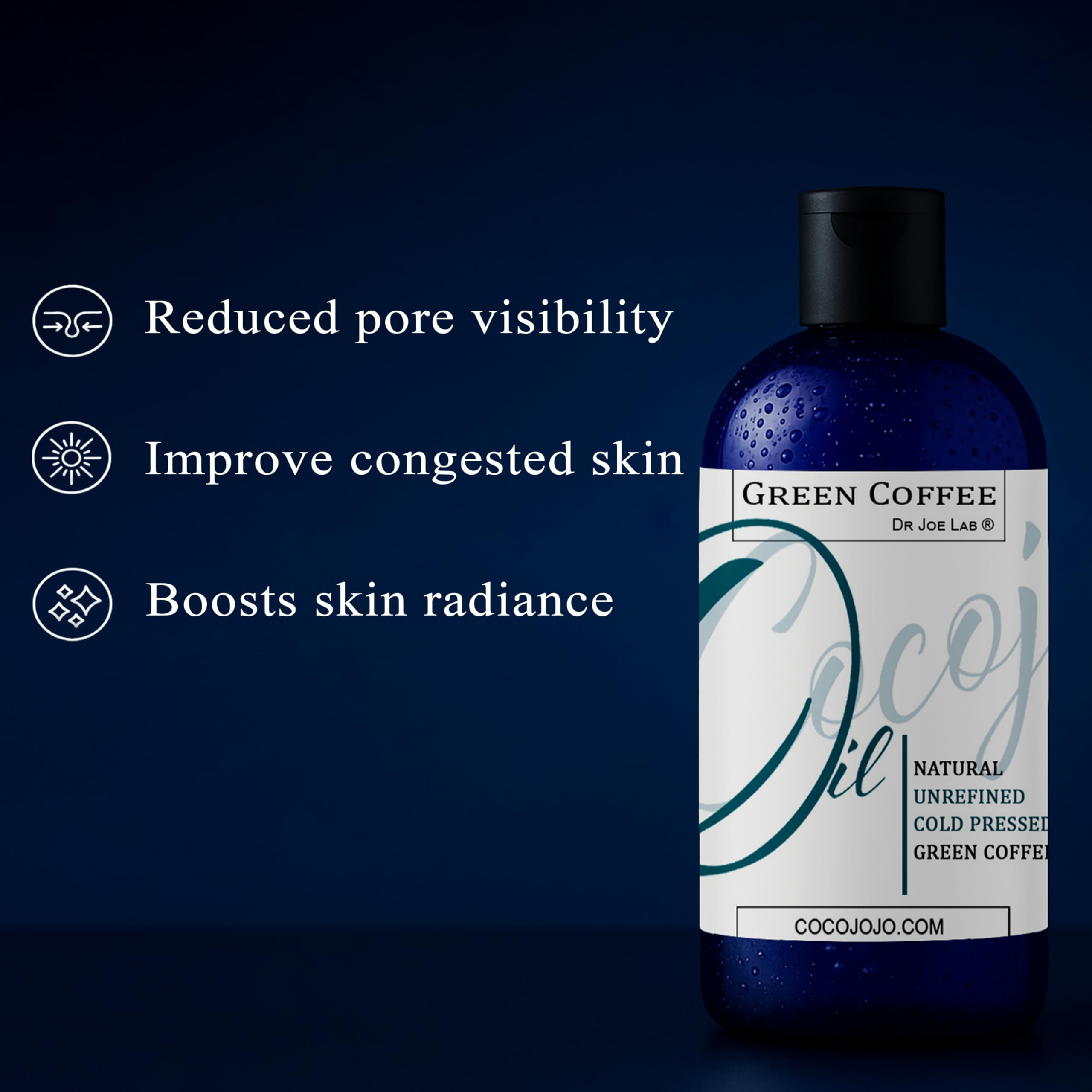 Dr Joe Lab Green Coffee Bean Oil – Pure, Cold-Pressed Carrier Oil for Skin, Hair & Nails