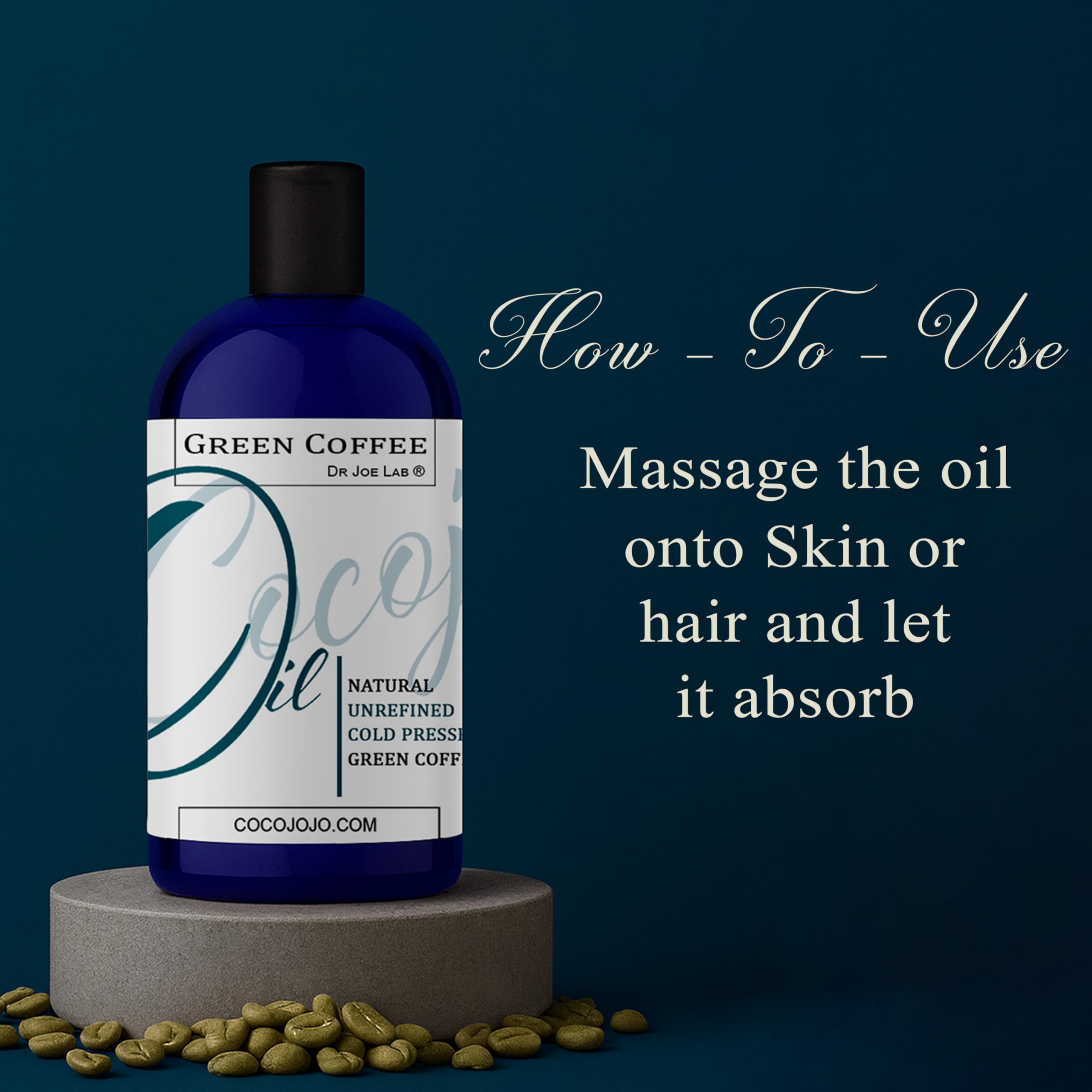 Dr Joe Lab Green Coffee Bean Oil – Pure, Cold-Pressed Carrier Oil for Skin, Hair & Nails