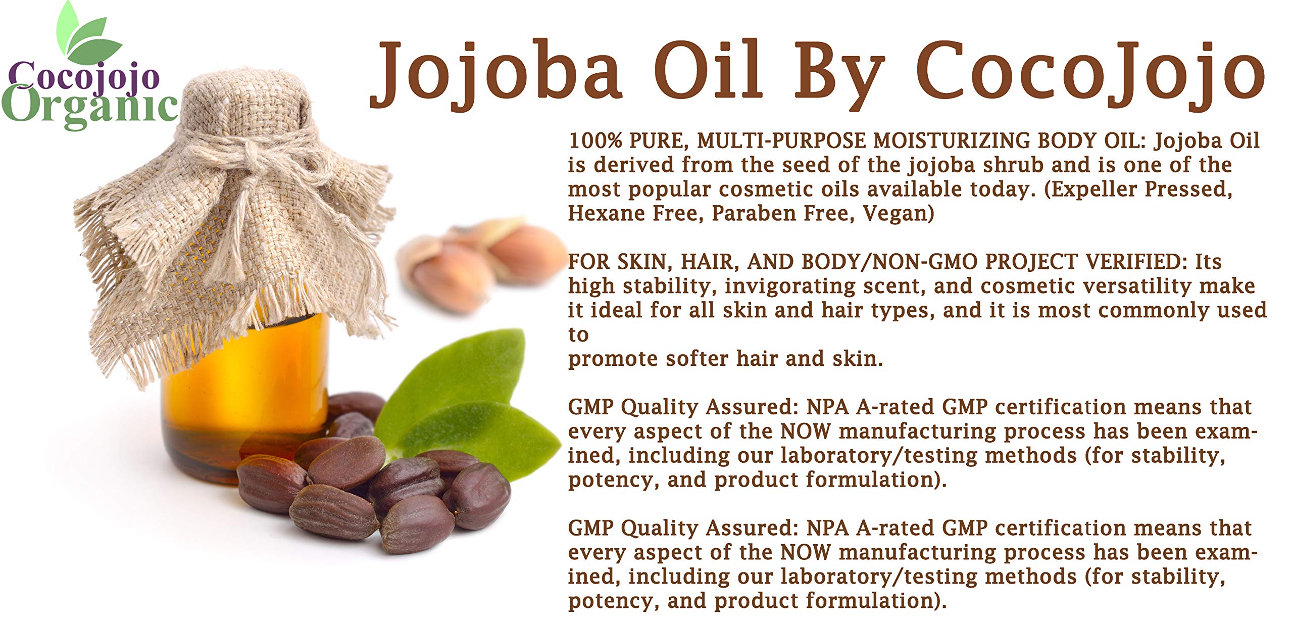 Dr Joe Lab Jojoba Oil 4 oz – Pure Cold-Pressed Jojoba for Hair, Skin & Nails