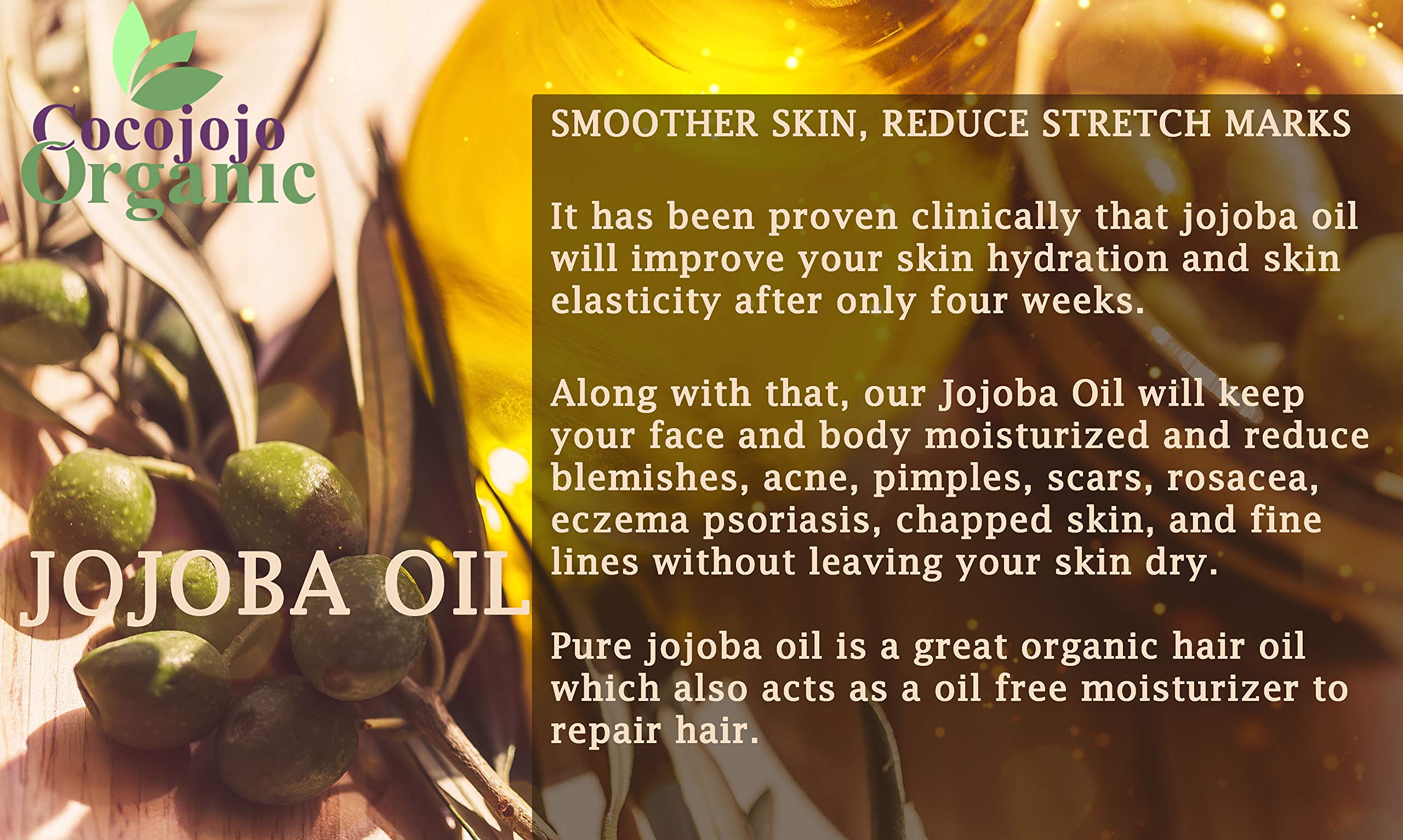 Dr Joe Lab Jojoba Oil 4 oz – Pure Cold-Pressed Jojoba for Hair, Skin & Nails
