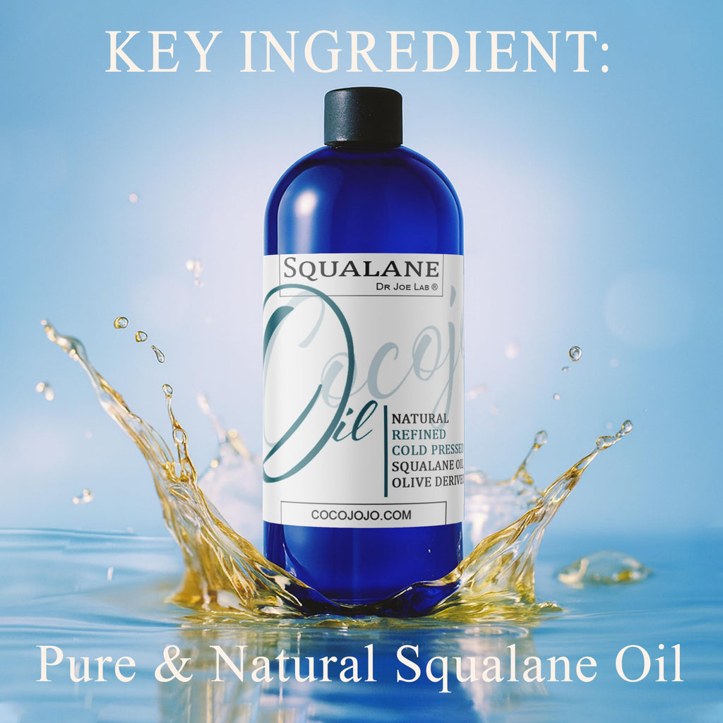 Dr Joe Lab Squalane Oil for Face - Organic Cold-Pressed Olive-Derived Squalane, 32 oz