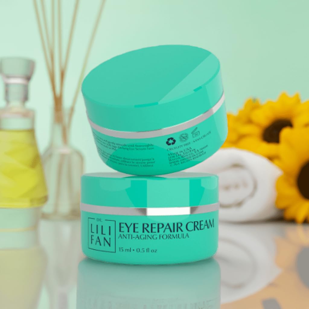 Dr Lili Fan Probiotic Eye Repair Cream – No Oily Residue, Anti-Aging for Eyes | 0.5 fl oz