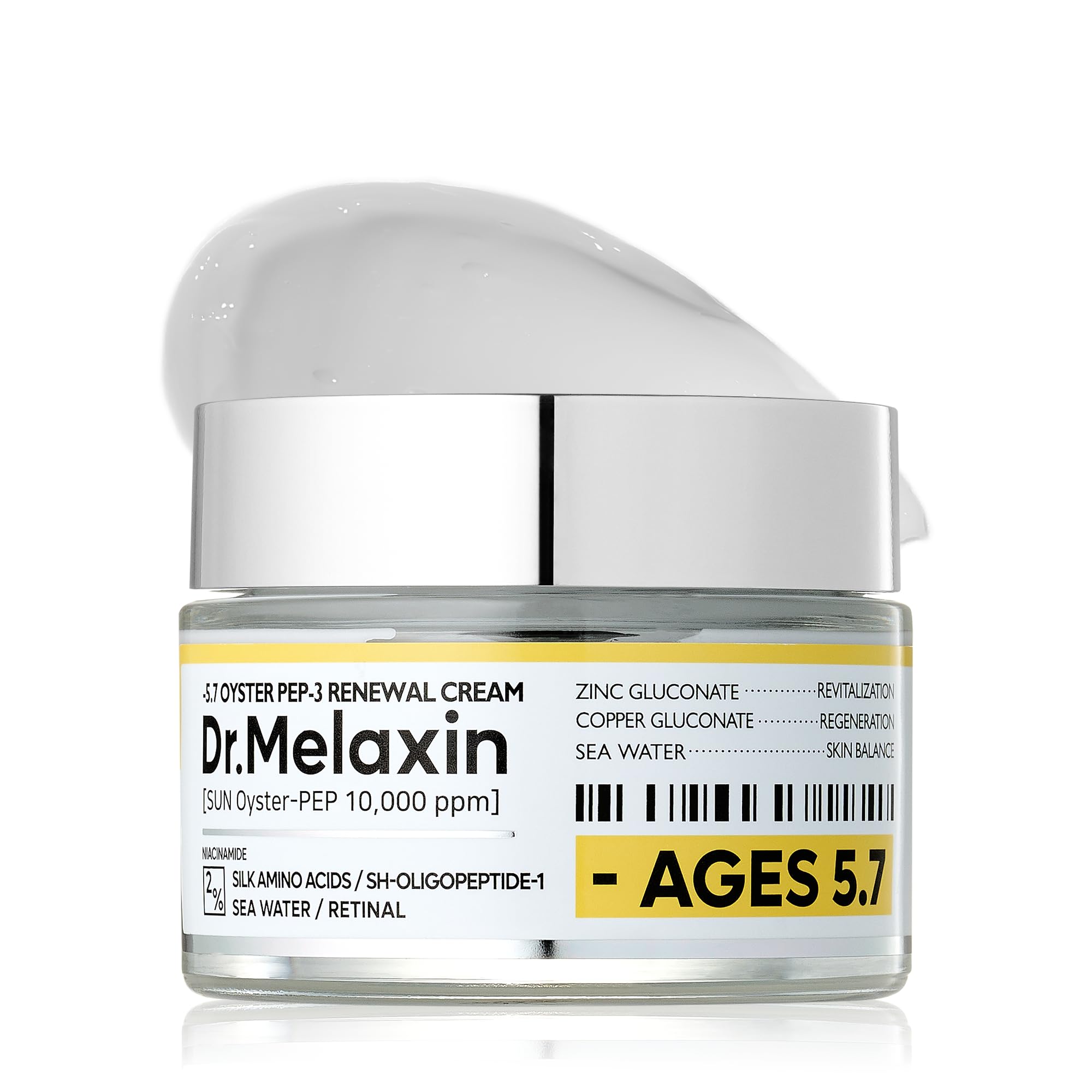 Dr.Melaxin Oyster Pep3 Renewal Cream | Daily Anti-Aging Moisturizer for Elasticity & Wrinkles - 50ml
