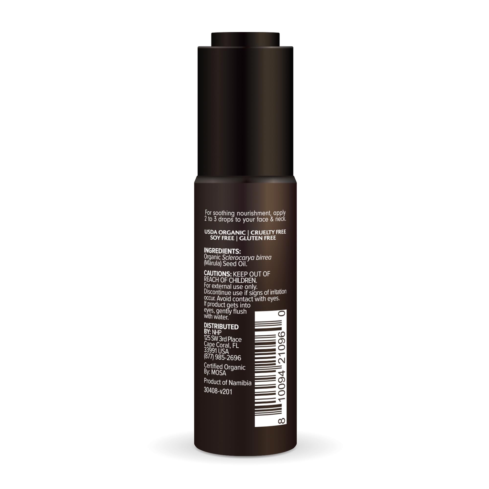 Dr. Mercola Ola Botanicals Marula Facial Oil – Hydrating, Rejuvenating, USDA Organic, Cruelty Free (1 Fl. Oz.)