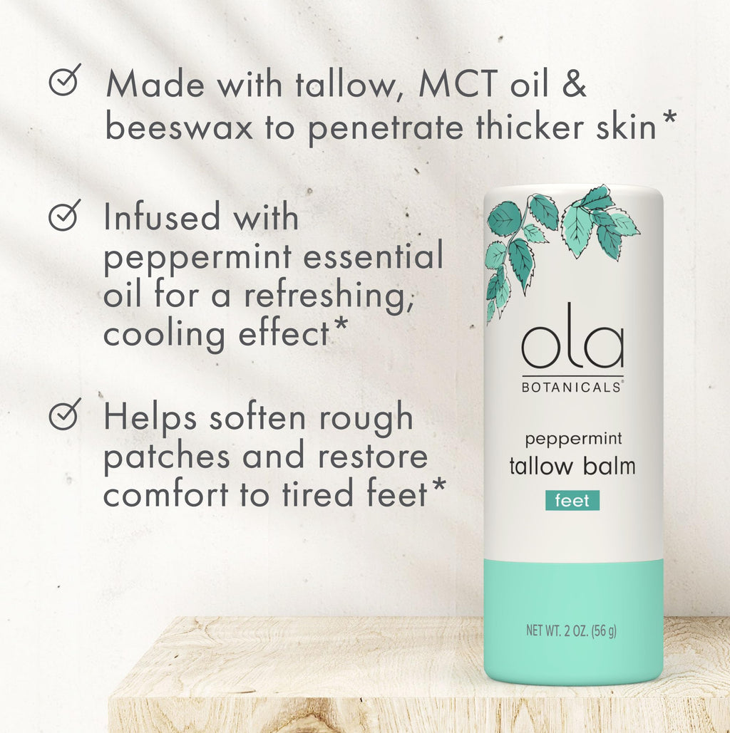 Dr. Mercola Ola Tallow Balm Foot Peppermint - Revitalizing Foot Care