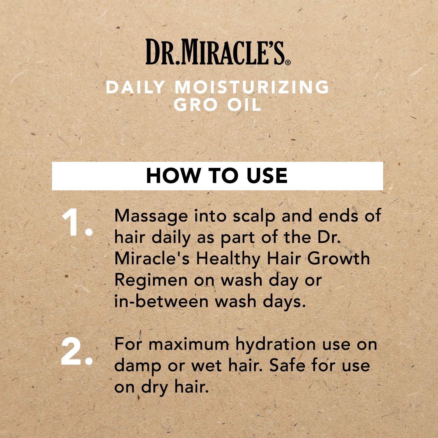 Dr. Miracle's Daily Moisturizing Gro Oil – Vitamins A D E, Avocado & Aloe | Hair Growth & Scalp Treatment (4 oz, Pack of 3)