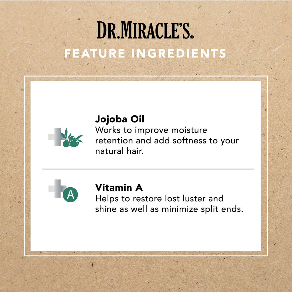 Dr. Miracle's Daily Moisturizing Gro Oil – Vitamins A D E, Avocado & Aloe | Hair Growth & Scalp Treatment (4 oz, Pack of 3)