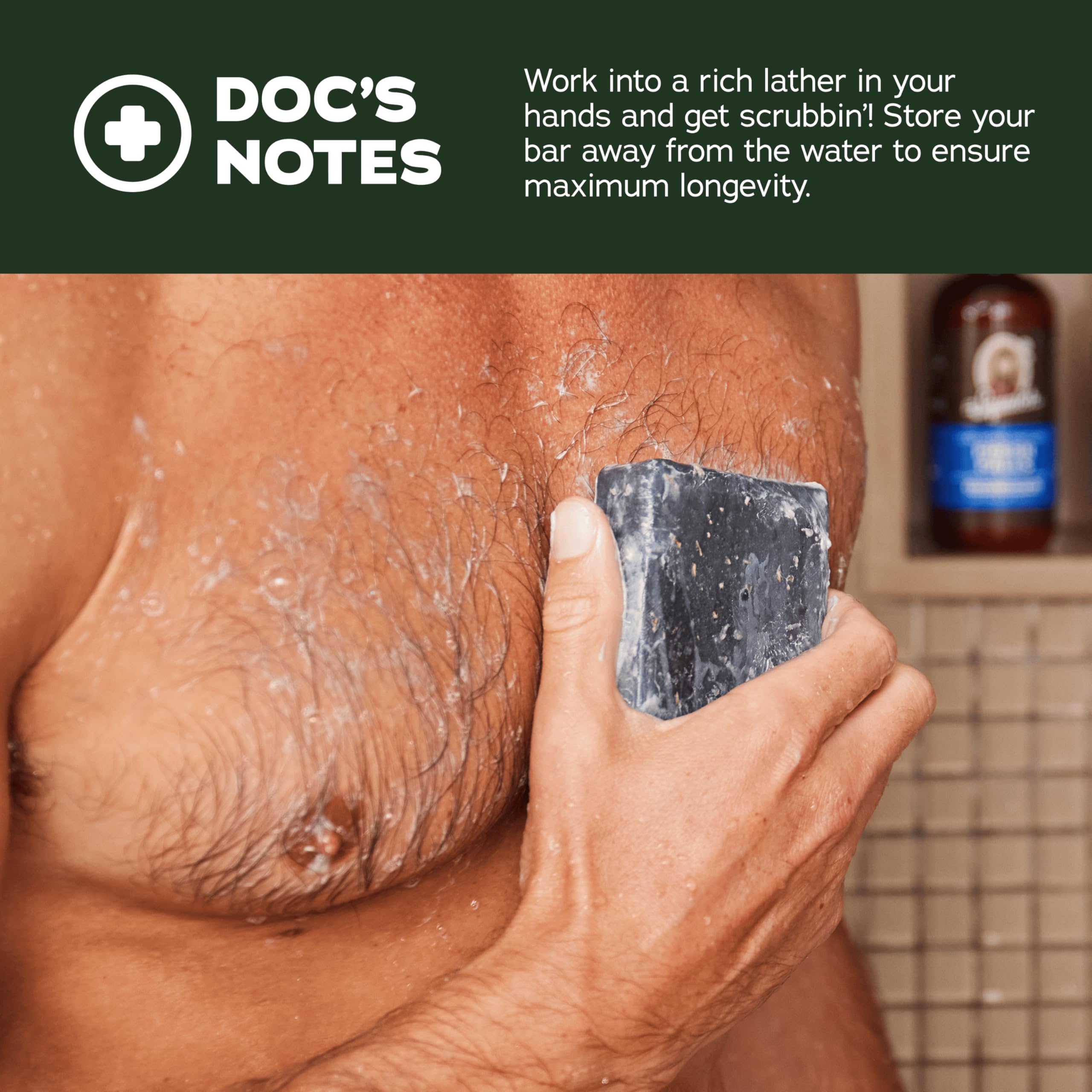 Dr. Squatch Natural Men’s Bar Soap 3-Pack — Sierra Storm, Sandalwood Summit & Birchwood Breeze