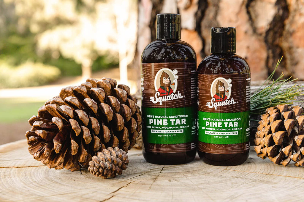 Dr. Squatch Pine Tar Shampoo – Rugged Pine Scent for Fresh, Clean Hair