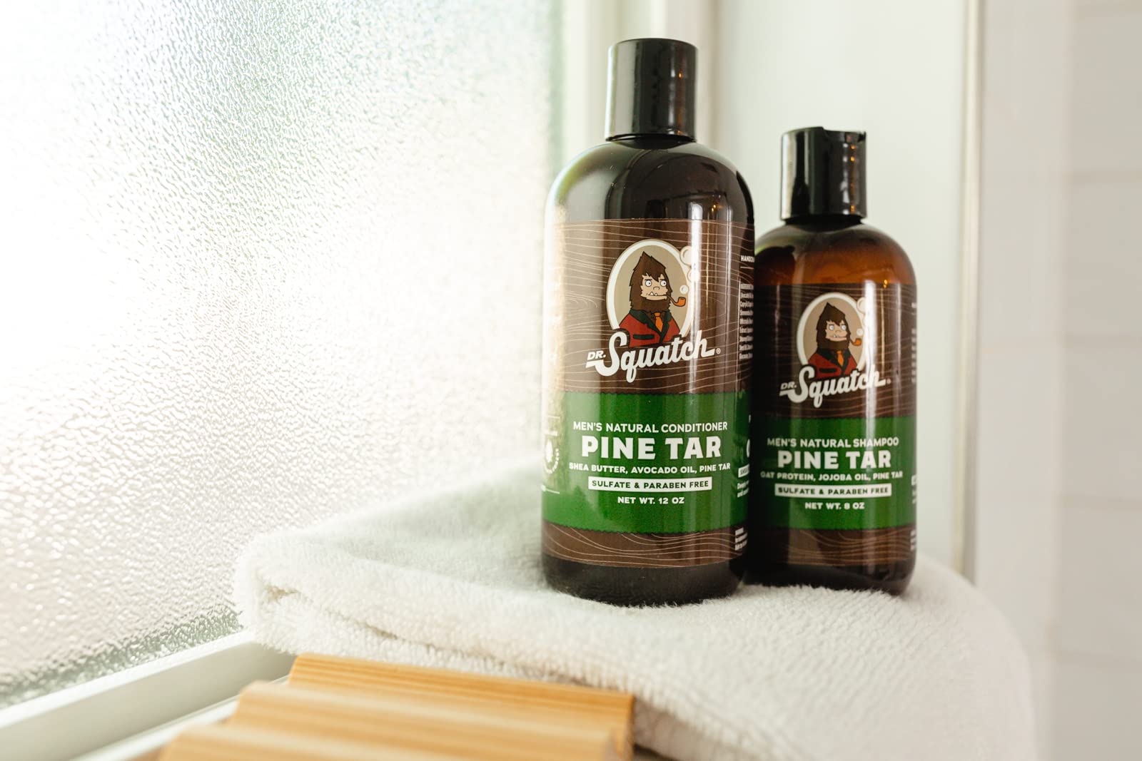 Dr. Squatch Pine Tar Shampoo – Rugged Pine Scent for Fresh, Clean Hair