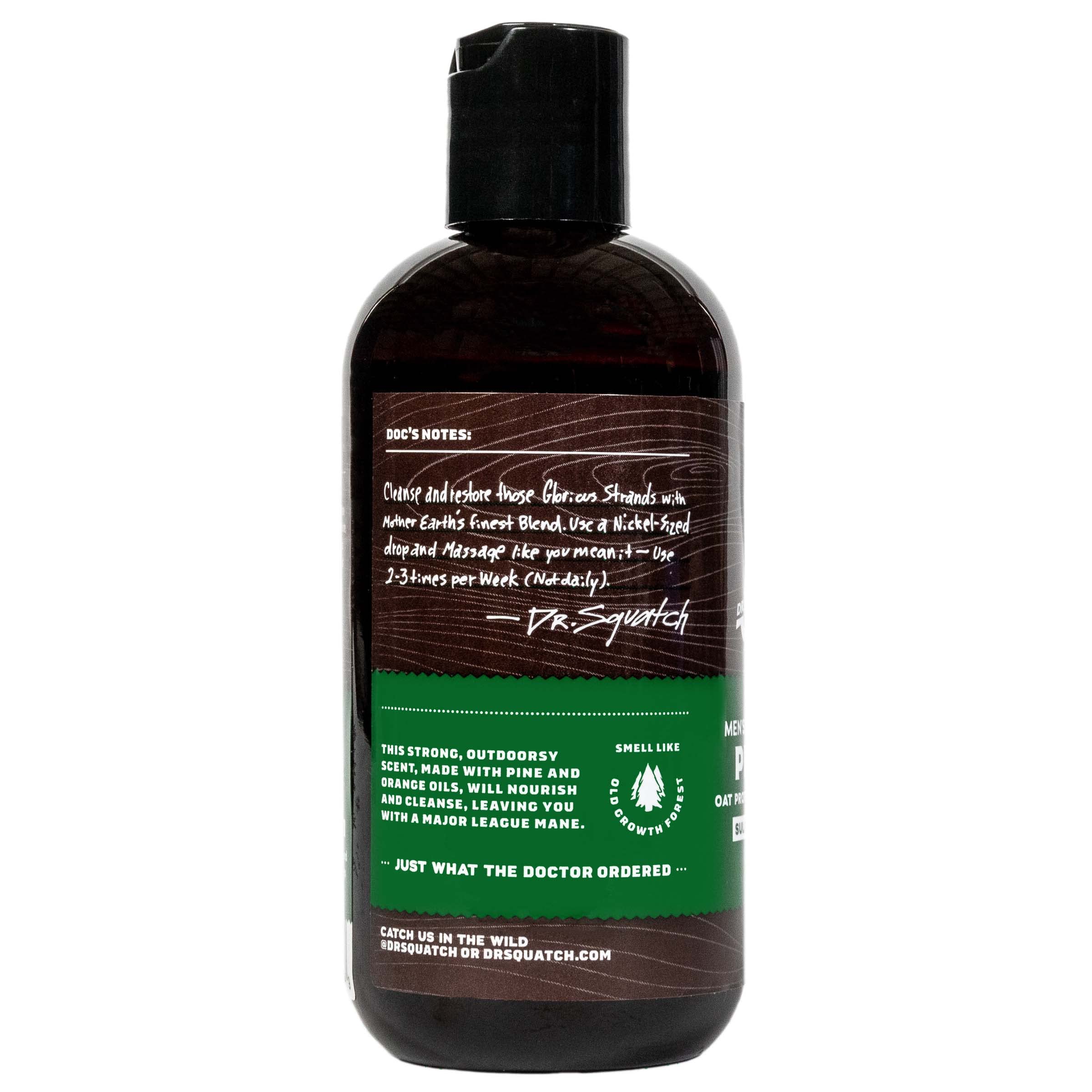Dr. Squatch Pine Tar Shampoo – Rugged Pine Scent for Fresh, Clean Hair