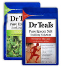 Dr Teal's Salt Bath Soak Gift Set (2x3 lbs) – Eucalyptus & Spearmint + Rosemary & Mint | Pure Epsom Salt
