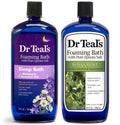 Dr Teal's Foaming Bath Variety Gift Set (2 Pack) – Eucalyptus & Spearmint + Melatonin Sleep Bath