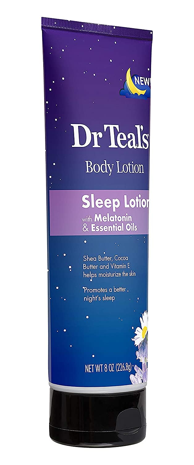 Dr Teal's Foaming Bath & Night Time Therapy Melatonin Body Lotion Gift Set – Lavender 2-Pack