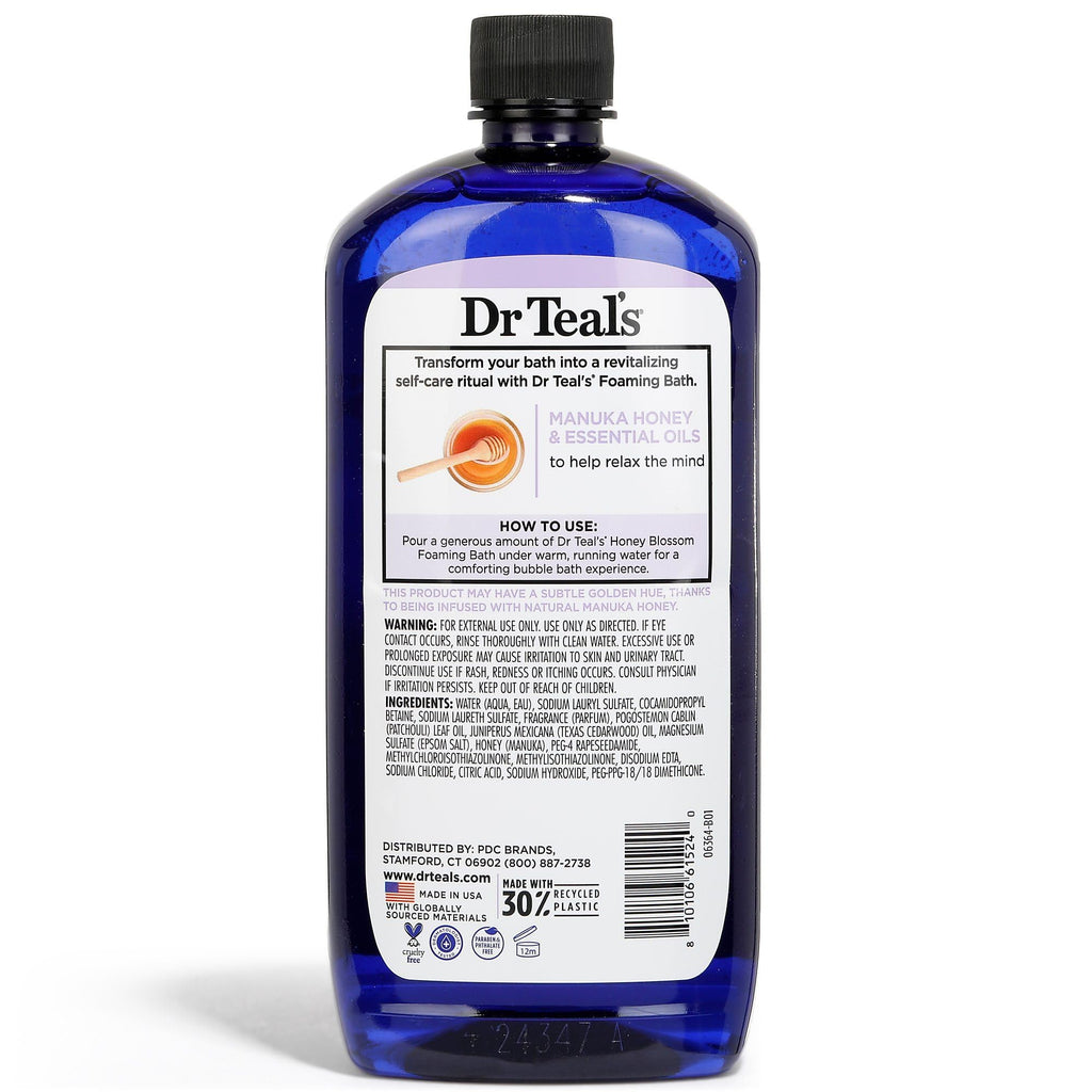 Dr Teal's Honey Blossom Epsom Salt Soak & Foaming Bath – Limited Edition