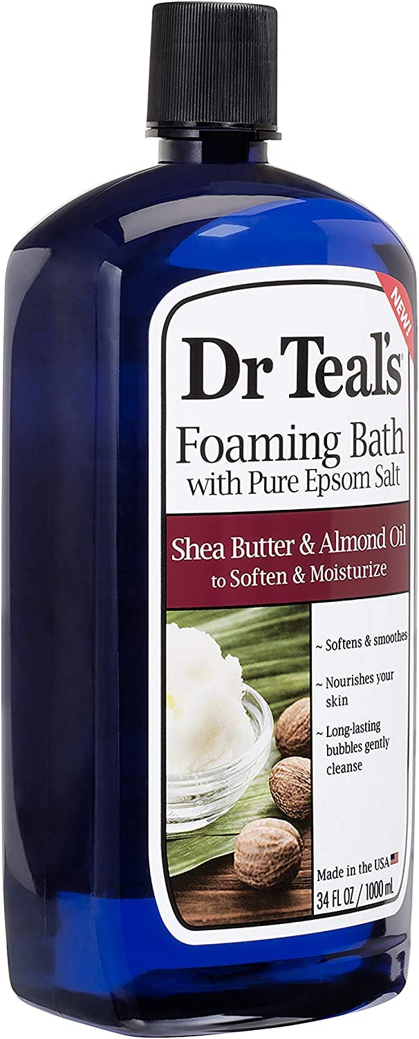 Dr Teal's Foaming Bath Variety Gift Set (2 Pack) – Soothe & Sleep Lavender + Moisturizing Shea Butter & Almond Oil