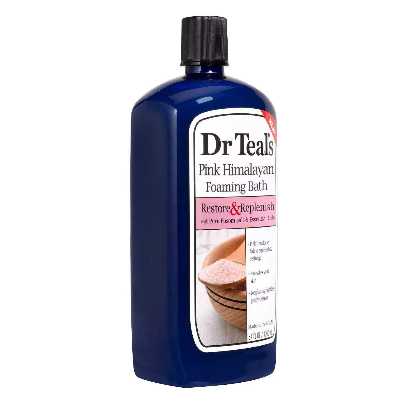 Dr Teal's Pink Himalayan Foam Bath Gift Set - Bergamot & Sweet Orange Oils, 3 x 34 oz