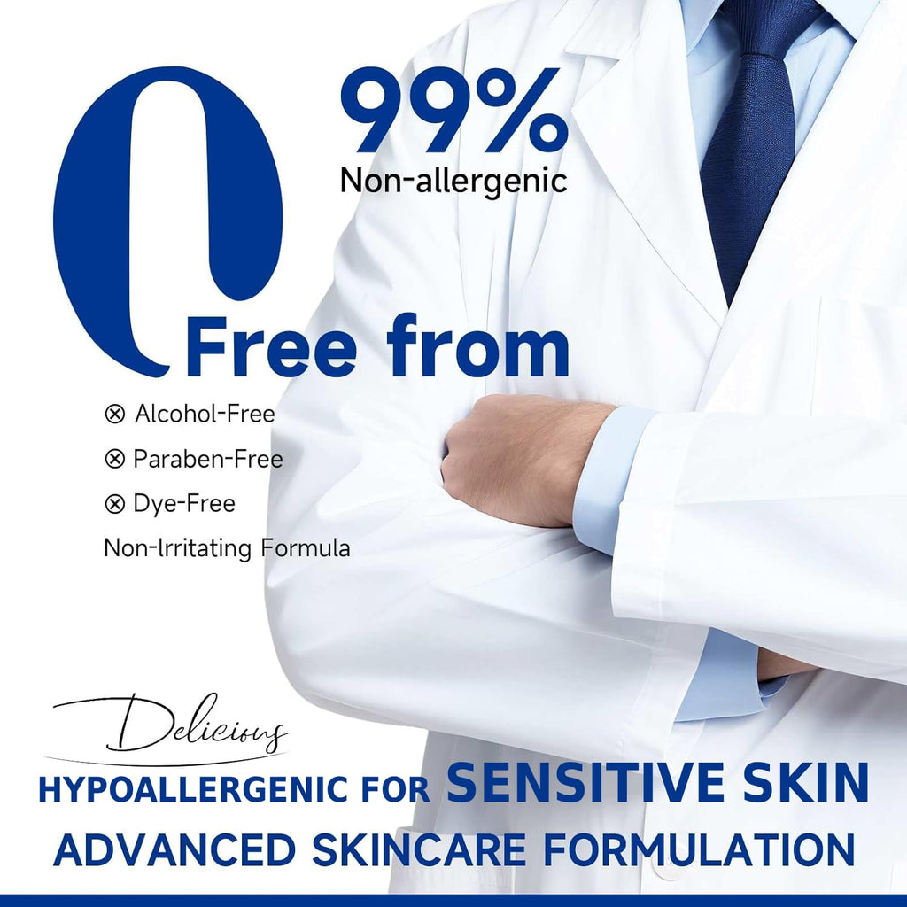Dr Vincent Deep Pore Cleansing Blue Clay Mask for Face – 5.3 oz Large with Niacinamide