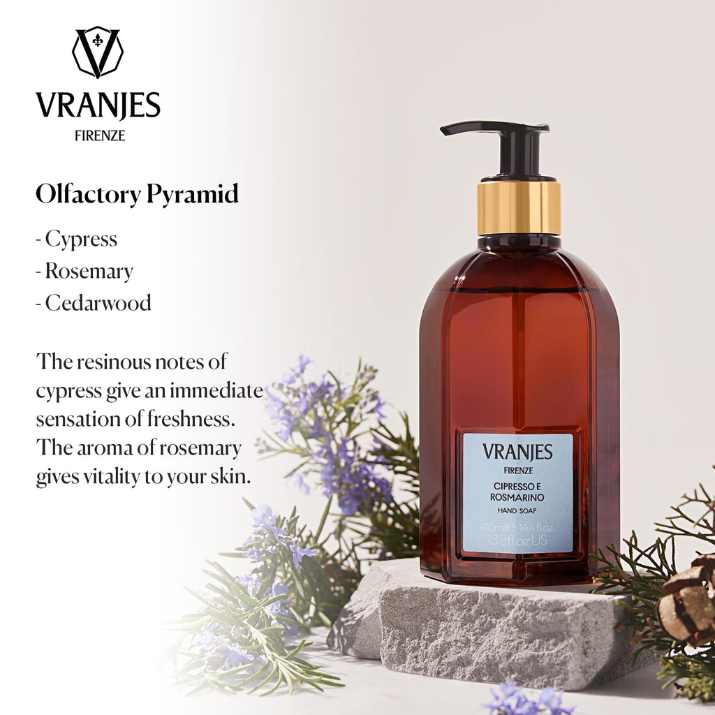 Dr. Vranjes Cypress & Rosemary Hand Soap 410 ml | Moisturizing Liquid Wash