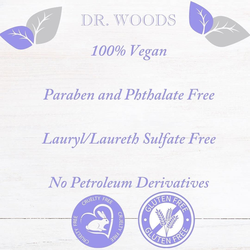 Dr. Woods Lavender Liquid Castile Soap — 3-Pack, 32 oz Each | Gentle Face, Body & Hair Cleanser