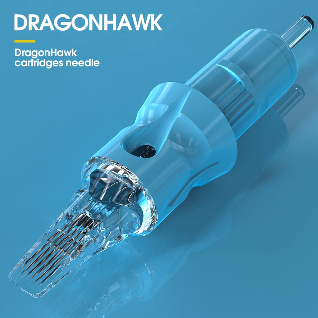 Dragonhawk Tattoo Cartridges Needles Kit – 50Pcs Mixed RL Sizes 1003RL to 1011RL | Dragonhawk