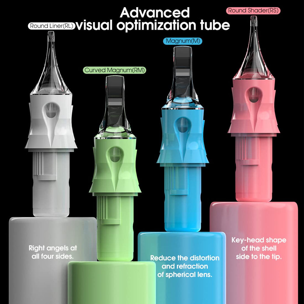 Dragonhawk Tattoo Cartridges by Dragonhawklabs – 50Pcs Mixed Sizes (1207RM–1215RM)