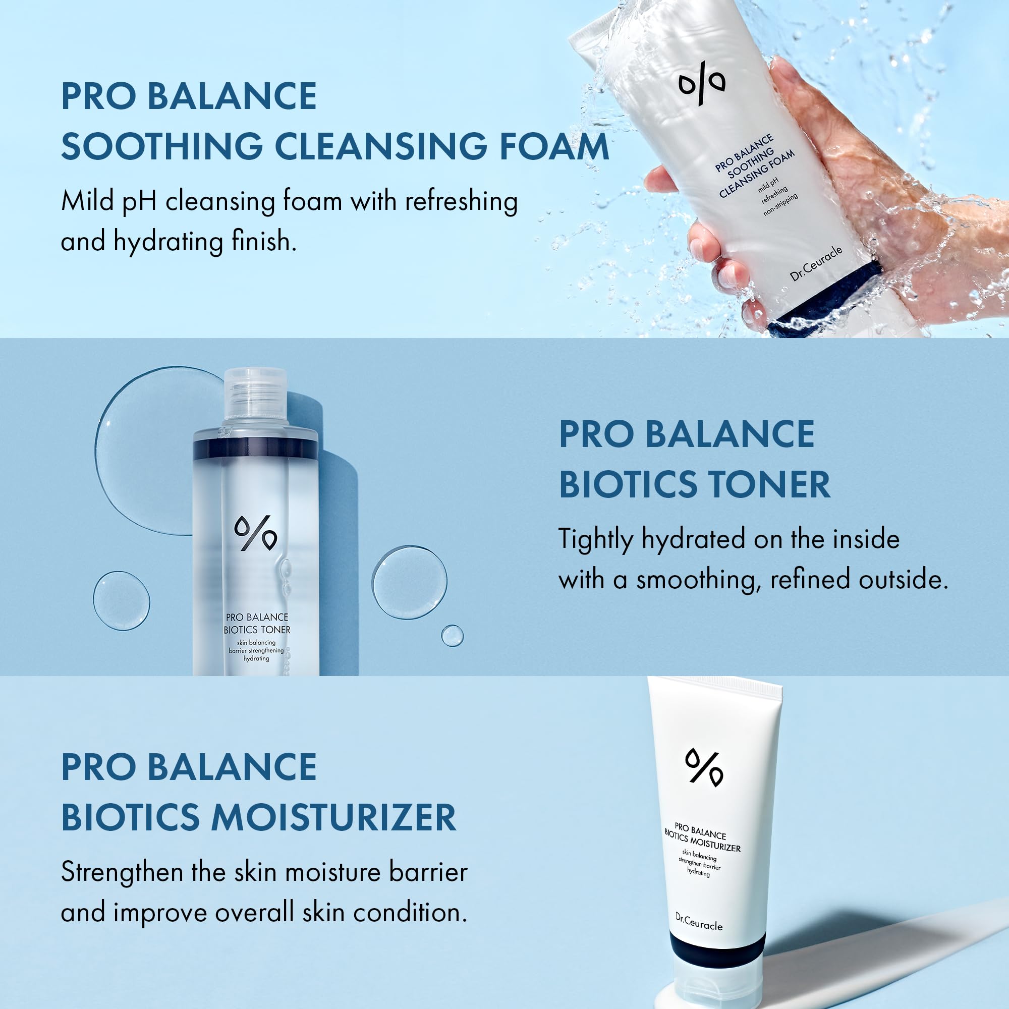 Dr.Ceuracle Pro Balance Moisture Barrier Set – Hydrating pH-Balanced Skincare Gift