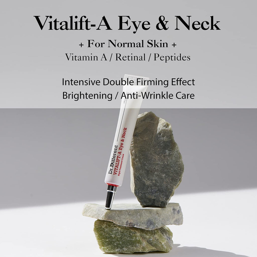 Dr.Different VITALIFT-A Eye & Neck Retinal 0.025% – Anti-Aging Eye Cream (0.7 oz)