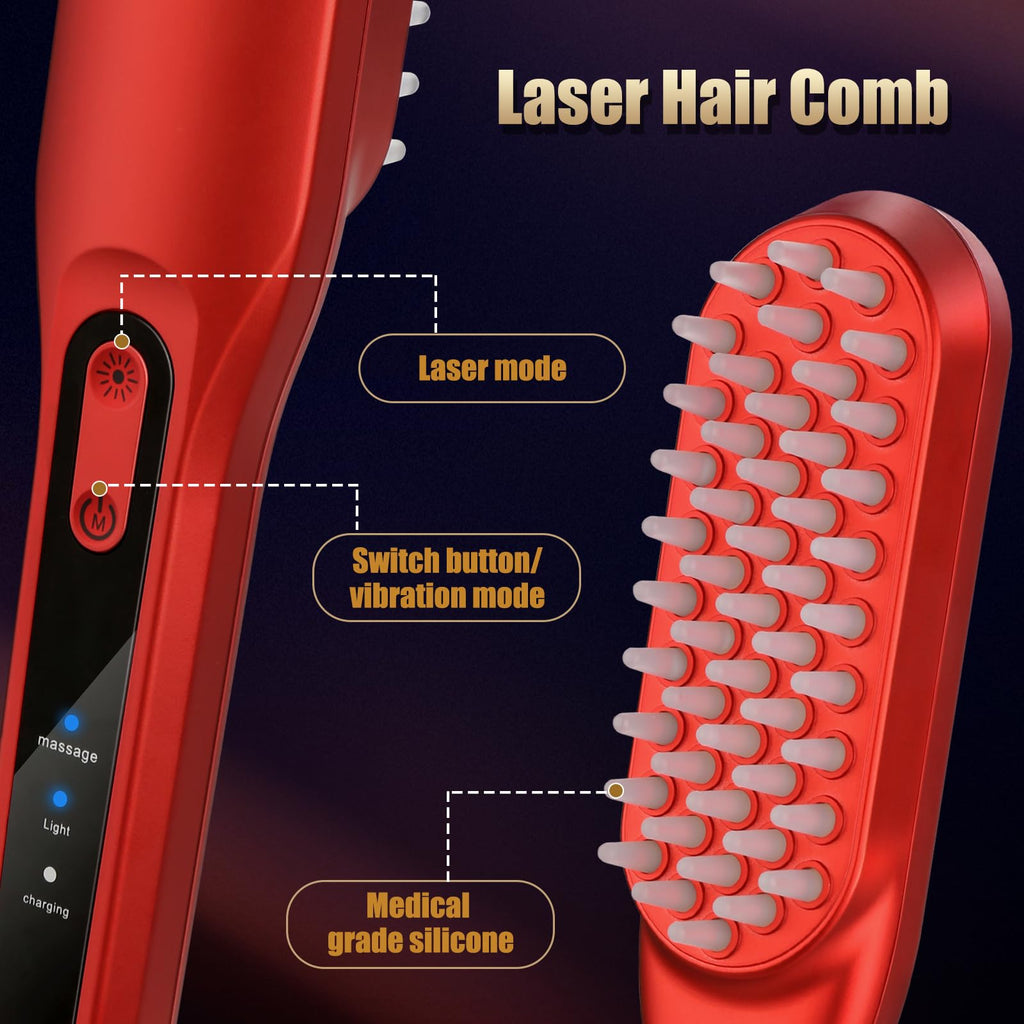 DREWALA Laser Hair Growth Comb A-803 | Red Light Hair Growth Device