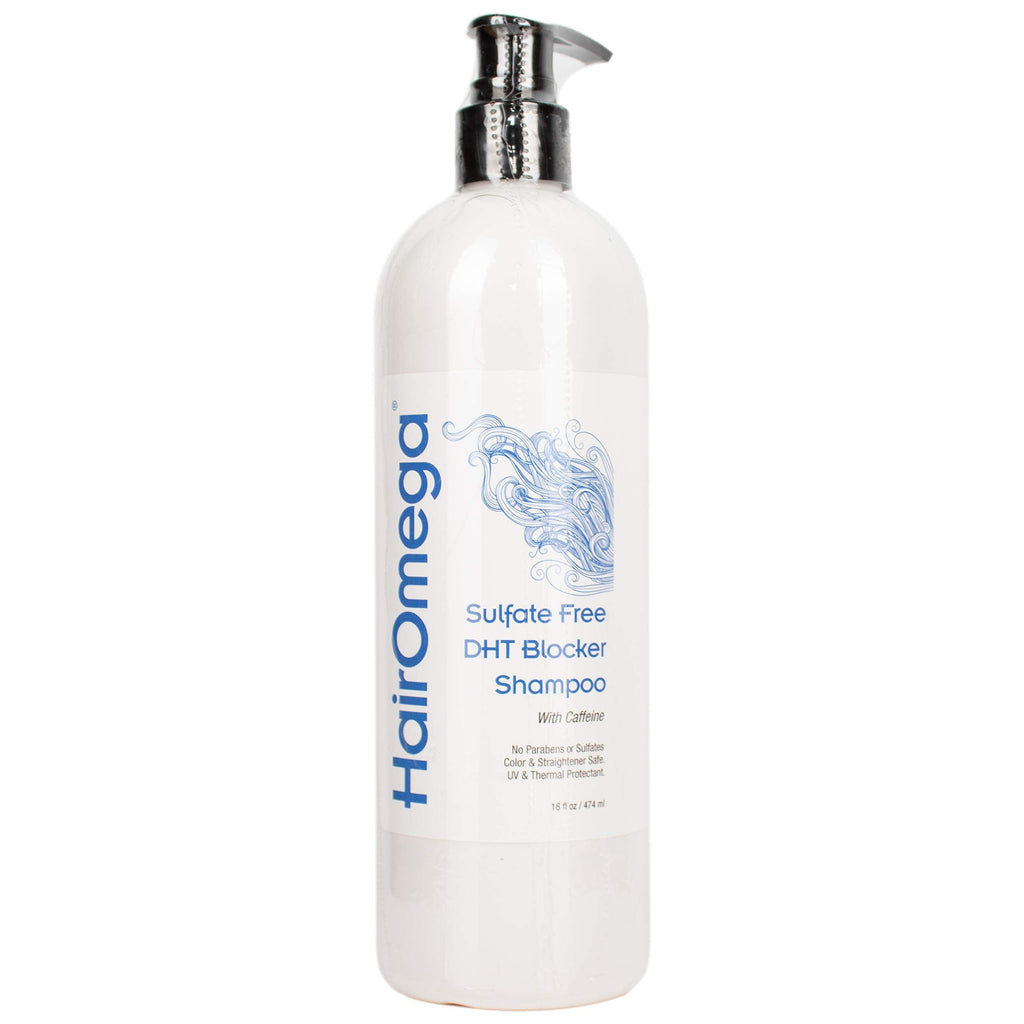 DrFormulas HairOmega DHT Blocker Shampoo + Conditioner – Sulfate Free Set with Moroccan Argan, Jojoba & Avocado Oils