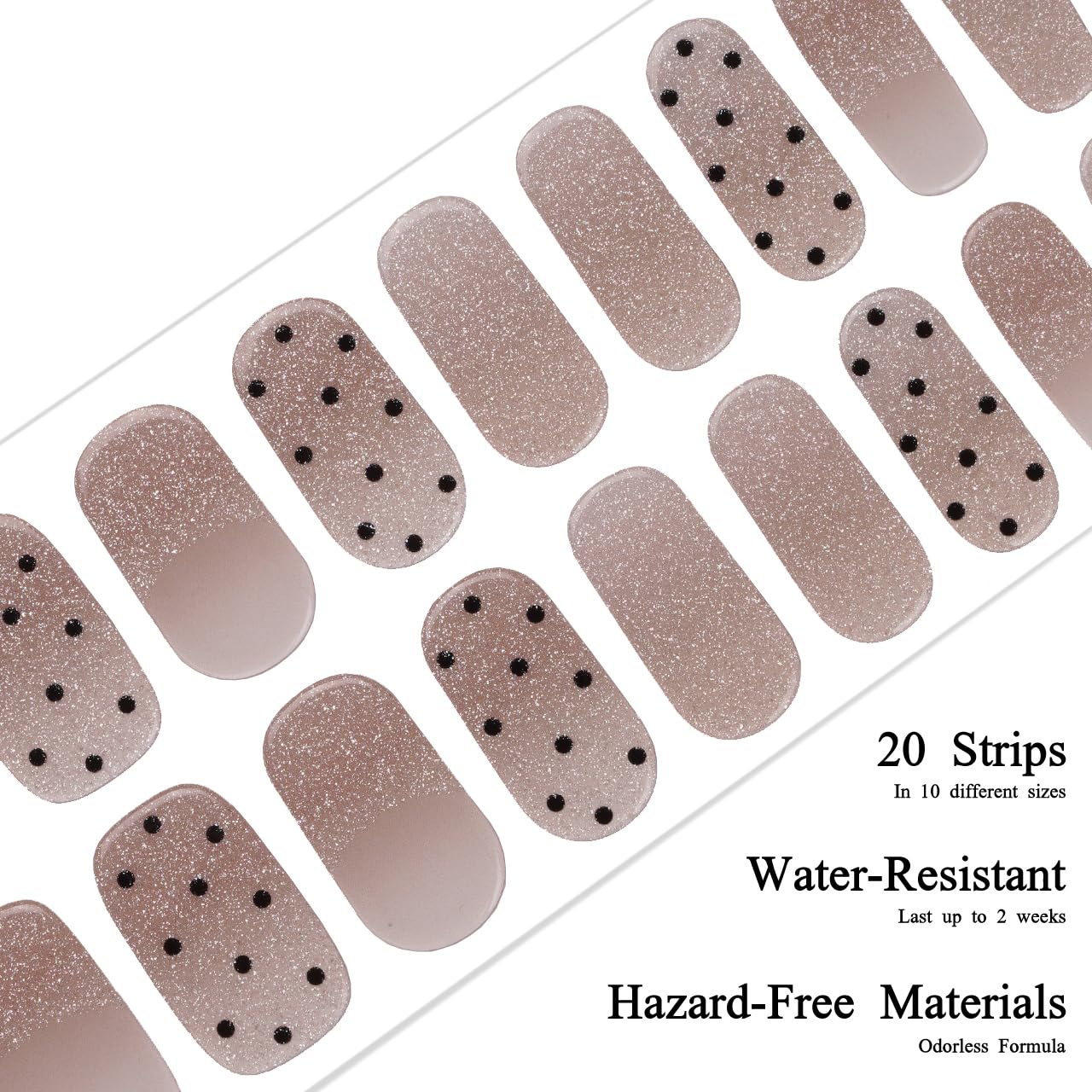 Drizzle Semi Cured Gel Nail Strips – Real Gel Polish Art (Cha-Cha)