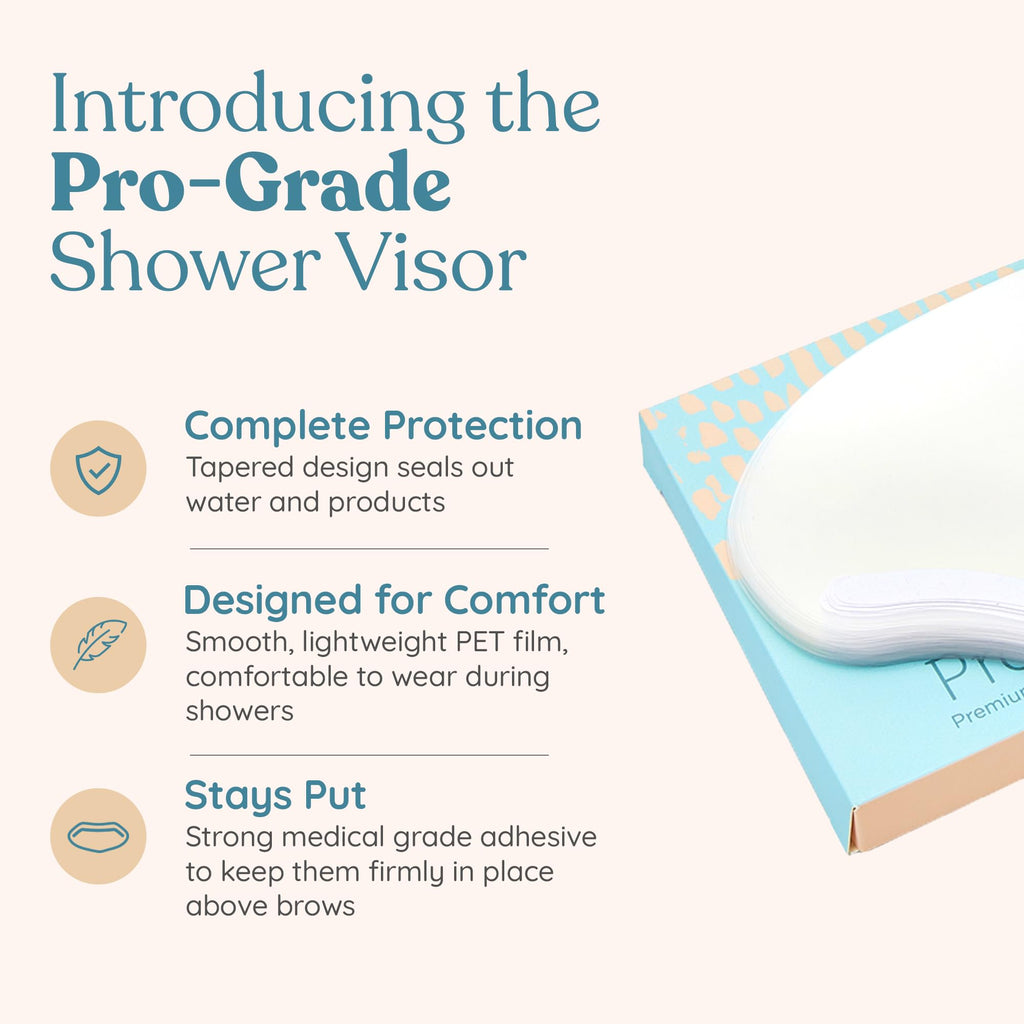 DROP OF DIVINITI Eyelash Shield Shower Visor – 200 Disposable Eye Shields for After-Procedure Showers