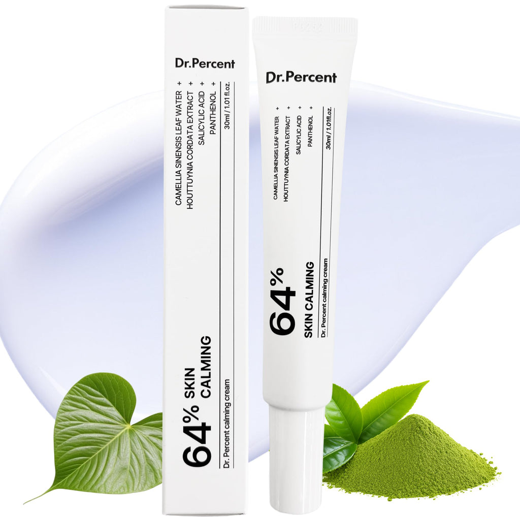 dr.percent Calming 64% Cream – Instant Soothing, Redness Relief, Hydration (30ml)