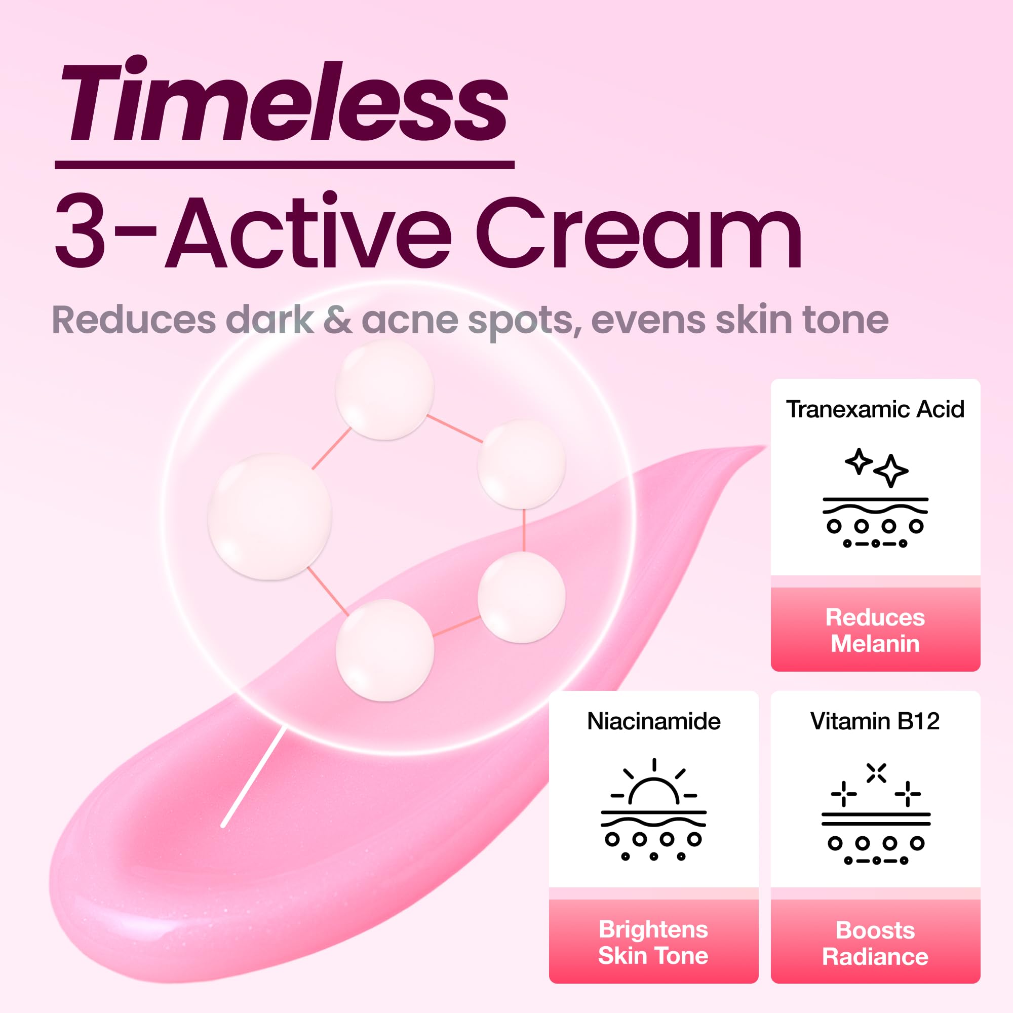 Dr.Percent Dark Spot 24% Correcting Pink Glow Cream — Tranexamic Acid 6%, Niacinamide 5%