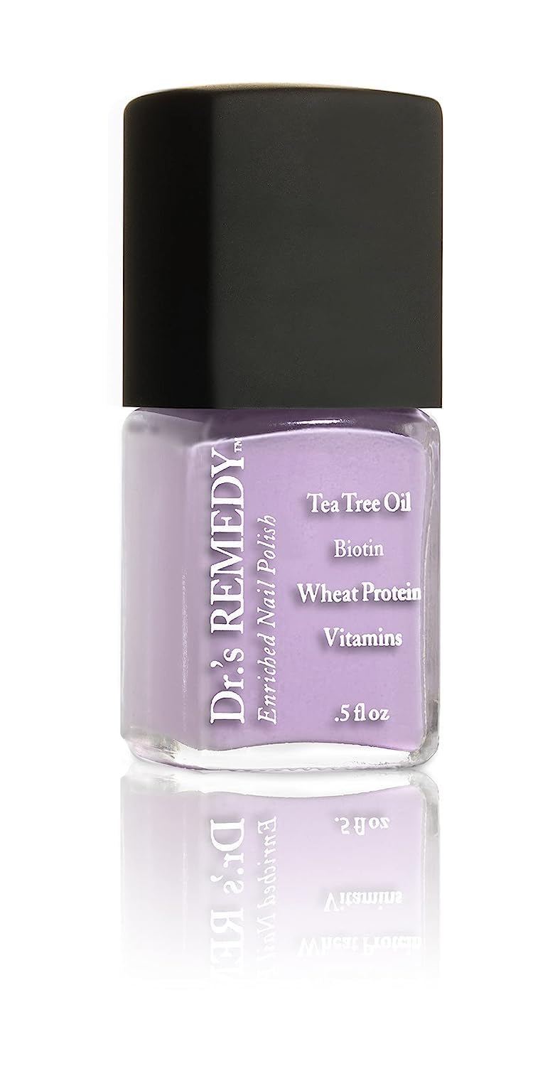 Dr.’s Remedy 4 Pack Nail Polish Treatment – COMEBACK Collection | Non-Toxic Organic Nail Strengthener in Lyrical Lilac & Serenity Sage